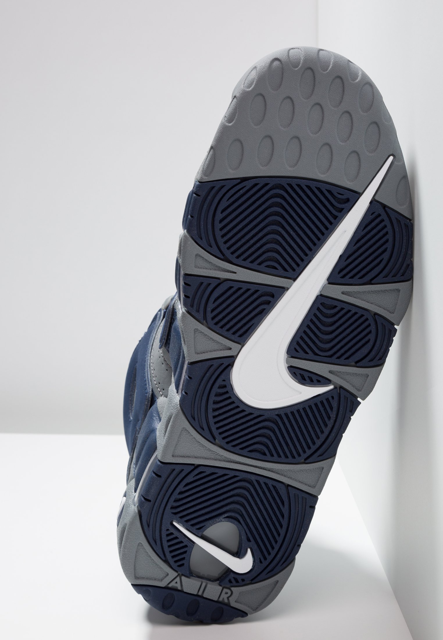 Nike Sportswear AIR MORE UPTEMPO 96 - Sneakers alte - cool  grey/white/midnight navy/grigio - Zalando