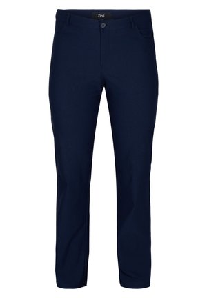 Zizzi KLASSISCH AUS MISCHUNG - Stoffhose - dark blue