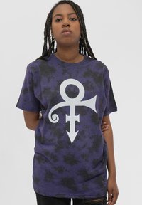 Paradiso Clothing PRINCE SYMBOL DIP DYE - Print T-shirt - black