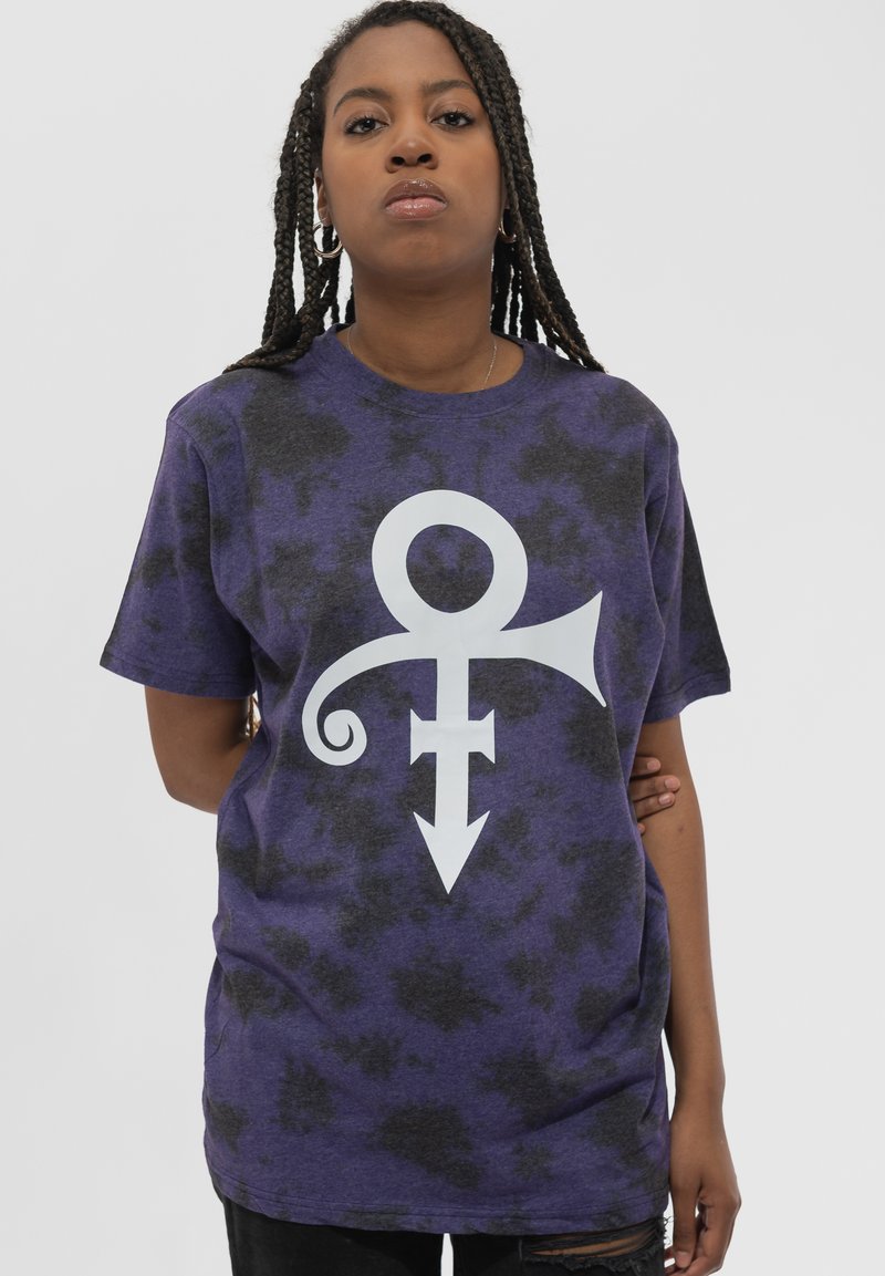 Paradiso Clothing PRINCE SYMBOL DIP DYE - Print T-shirt - black