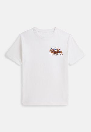 TRIPLE-PONY COTTON JERSEY TEE 8-20Y - Tričko s potlačou - white