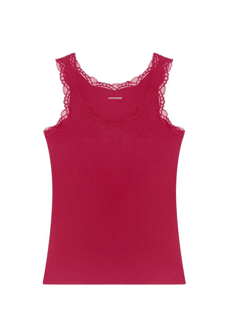 Yamamay MODAL SETA - Top - ruby (plain)/roșu închis - Zalando.ro
