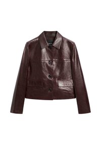 Lederjacke - bordeaux