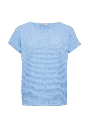 s.Oliver IN STRUKTUR-OPTIK - Basic T-shirt - hellblau
