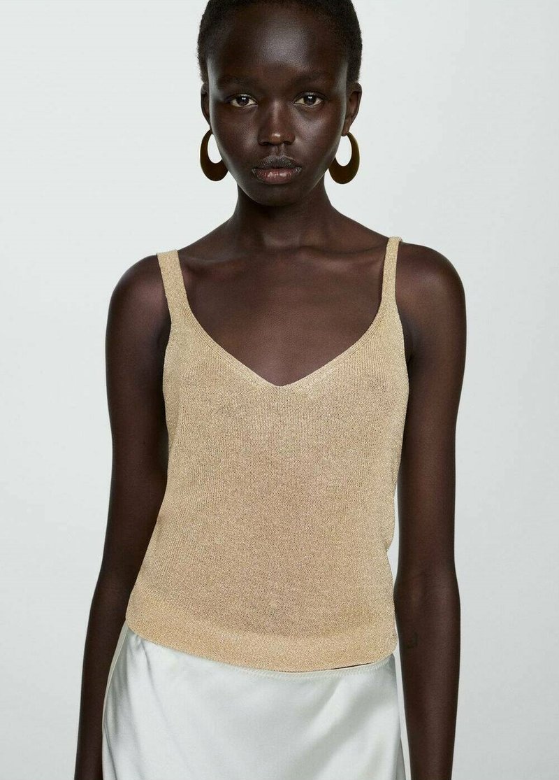 Mango - Top - gold-coloured, Enlarge
