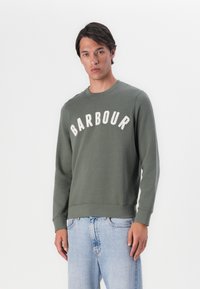 Barbour PREP LOGO CREW NECK - Camisola - thyme