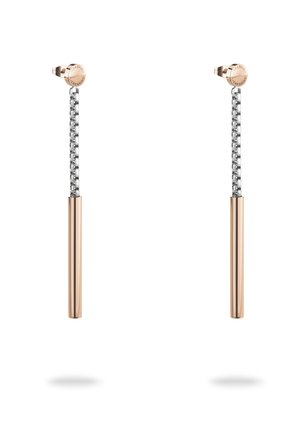 Oorbellen - bicolor silberfarben und roségoldfarben