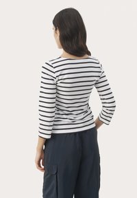 Part Two EMEL - Langærmet T-shirt - dark navy stripe
