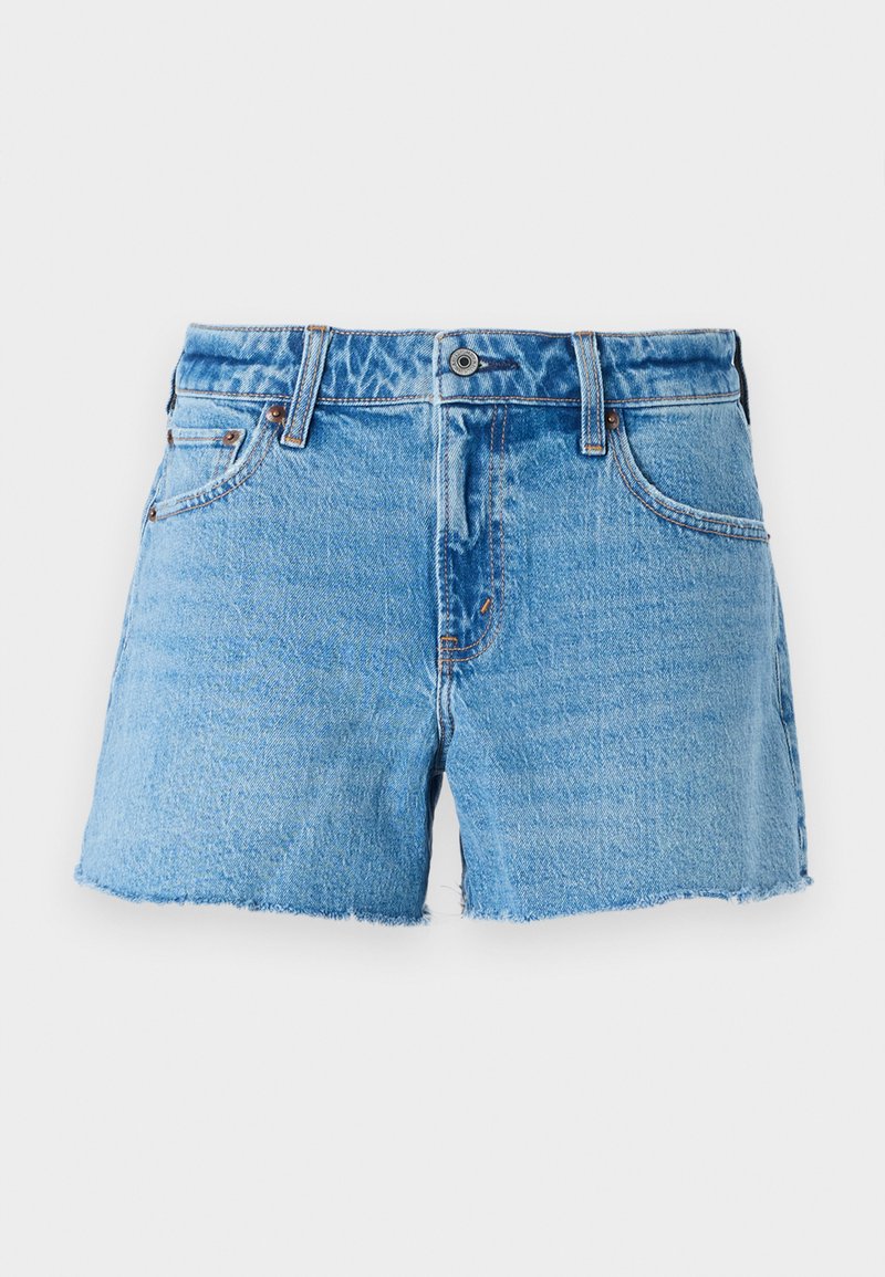 Abercrombie & Fitch Jeansshort blauw denim/bluedenim Abercrombie & Fitch Jeansshort blauw denim/bluedenim