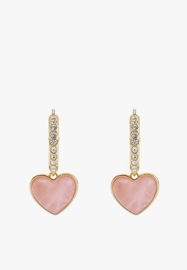 QUARTZ HEART HUGGIE - Earrings - Main Image