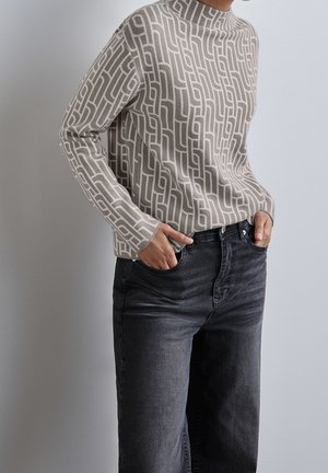 Sweater - mottled beige