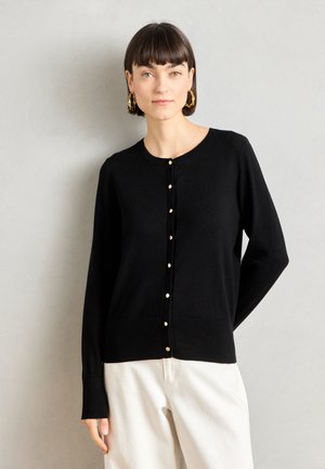 CARDIGAN ANNA - Neuletakki - black