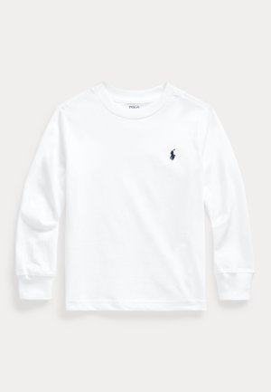 COTTON JERSEY LONG SLEEVE T-SHIRT - Hosszú ujjú felső - white
