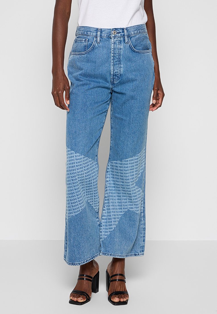 7 For All Mankind Flared Jeans lichtblauw