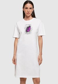 Merchcode BUTTERFLIES SLIT TEE  - Jerseykjole - white
