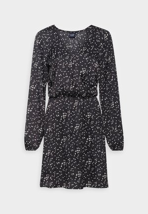 Gap Tall WRAP DRESS - Φόρεμα ημέρας - black