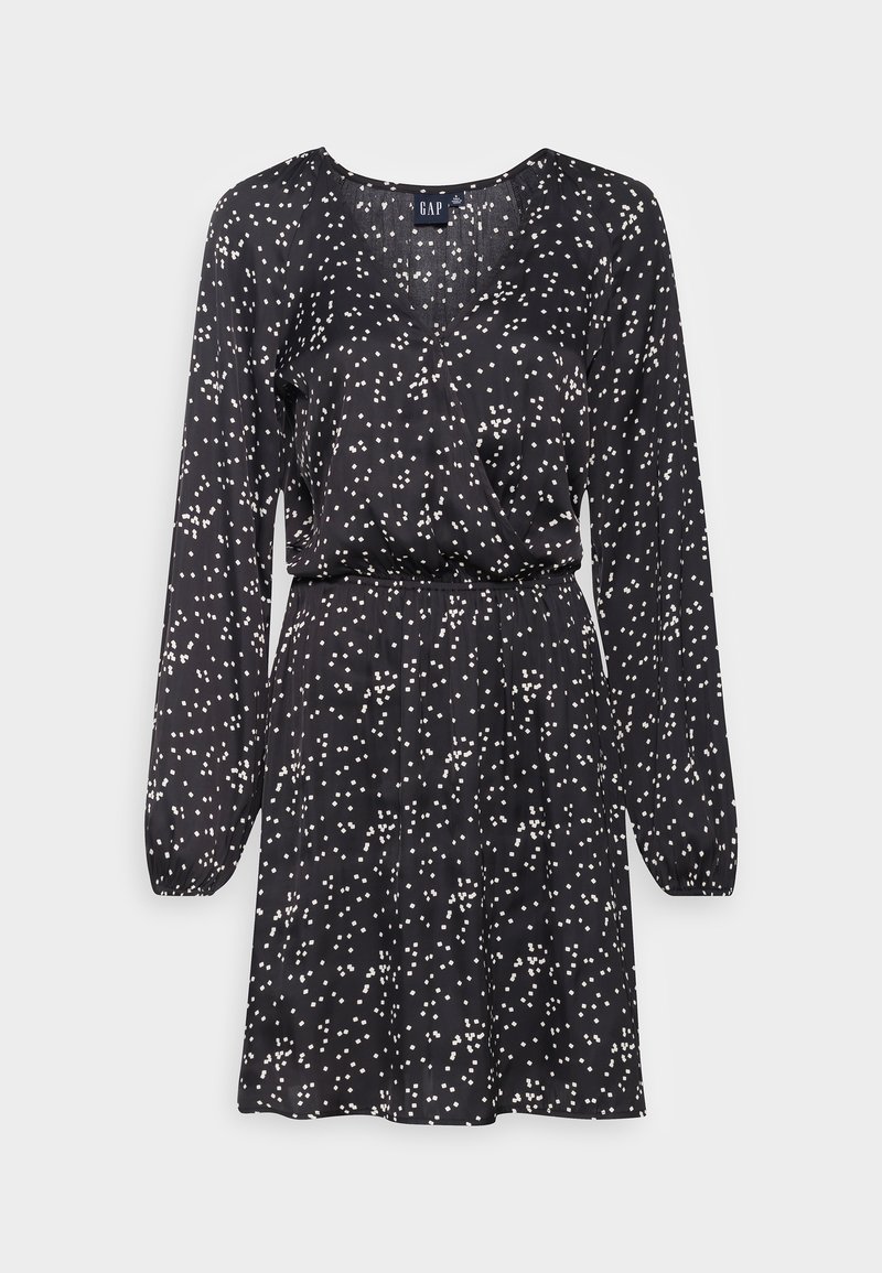 Gap Tall WRAP DRESS - Φόρεμα ημέρας - black