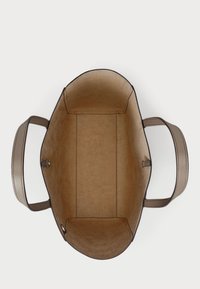 Lauren Ralph Lauren PEBBLED LEATHER LARGE CAMERYN TOTE BAG - Pirkinių krepšys - taupe brown