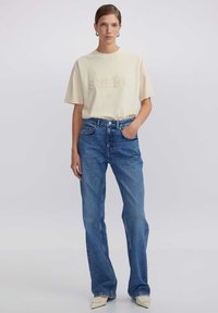 Ipekyol 3D SLOGAN - T-shirt print - cream
