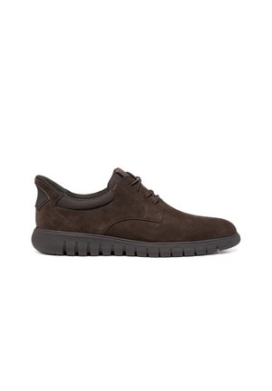 Geox, GEOX HERREN - SNEAKER FLEXTRIDE F PLUS BRAUN 45 - Sportlicher Schnürer - braun