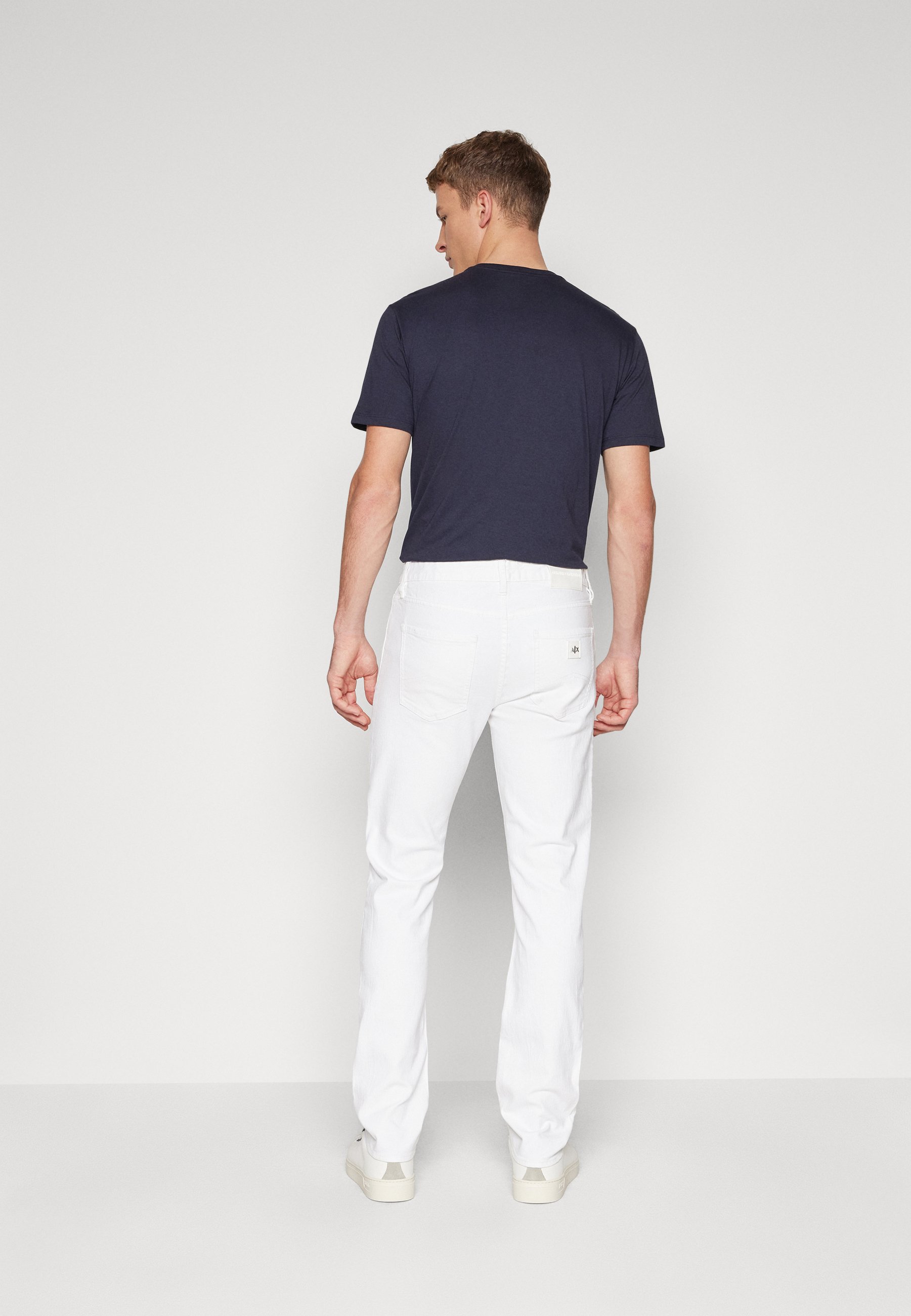 Armani Exchange Straight leg jeans - white - Zalando.co.uk