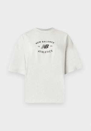New Balance, REIMAGINED OVERSIZED - Μπλουζάκι με στάμπα - ash heather