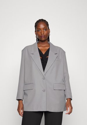 Noisy May Curve tailored blazer co-ord in green