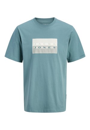Jack & Jones Junior, JCOFUSION DOTS PRINT TEE SS CN SN JNR - Print T-shirt - north atlantic