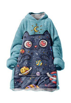 Mr. GUGU & Miss GO BLANKET SPACE CAT - Majica s kapuljačom - blue