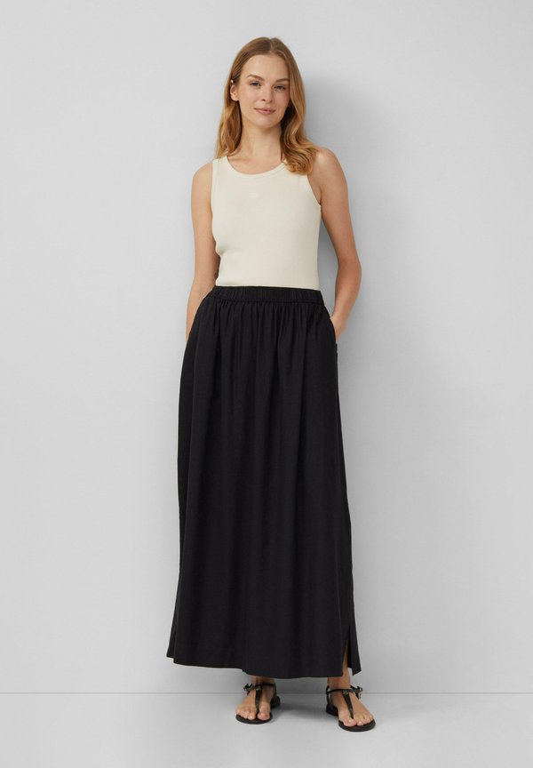 MIT EINGRIFFTASCHEN - A-Linien-Rock - schwarz