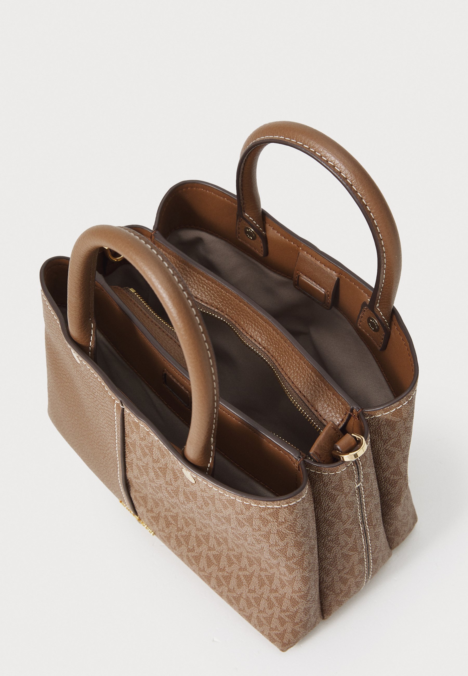 MICHAEL Michael Kors FLORA SATCHEL - Geantă de mână - dark caramel