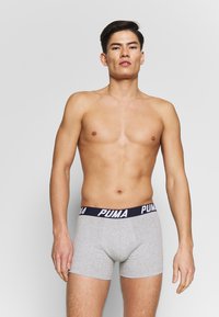 Puma SPACEDYE STRIPE BOXER 2 PACK - Trunks - blue combo