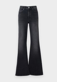 ONLJUICY FLARED - Flared jeans - washed black