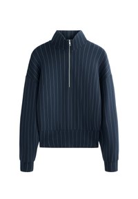 HALF-ZIP STRIPED WITH SOFT TOUCH - Sportska majica - royal blue
