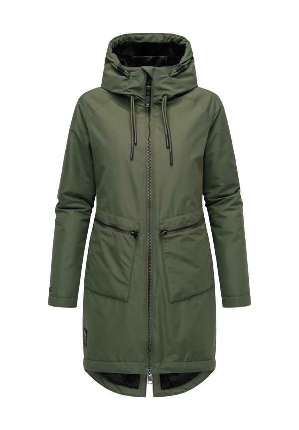 Wintermantel - dark olive