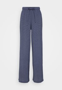 ONLPALMY WIDE  - Pantalon classique - total eclipse/white melange