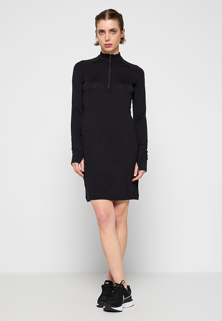 Icebreaker Gebreide jurk zwart Icebreaker Gebreide jurk zwart