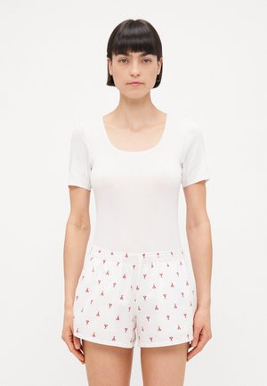 BAGGY BOXER SHORTS INTERIOR LOGO - Pyjama bottoms - white
