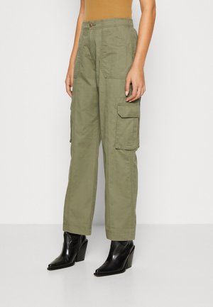 Abercrombie & Fitch RELAXED WAIST PANT - Παντελόνι cargo - dusty olive