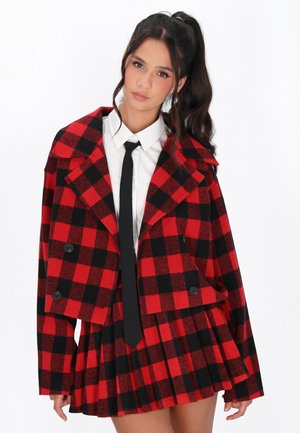 Blazer - black red check