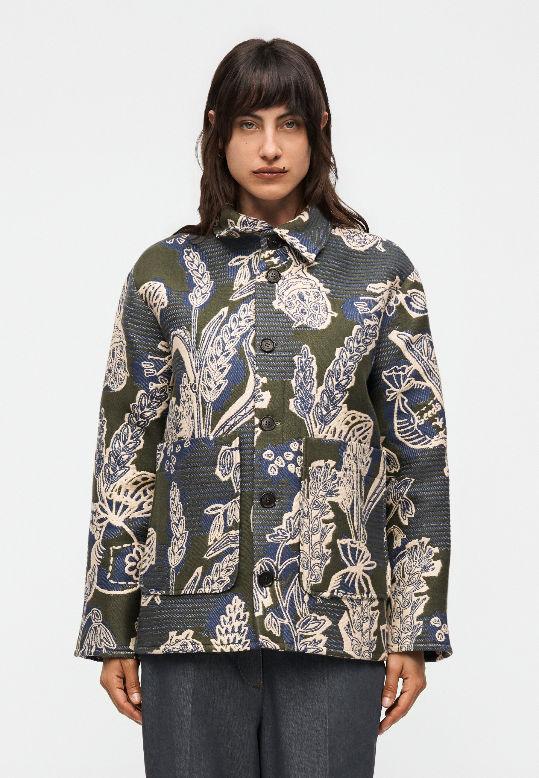 Sister Jane MIST JACQUARD JACKET UNISEX - Summer jacket - blue