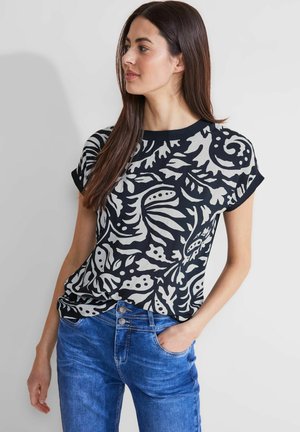 Camiseta estampada - blau