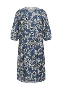 Kaffe Curve MAHLIA - Denné šaty - bering sea white paisley