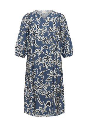 Kaffe Curve MAHLIA - Robe de jour - bering sea white paisley