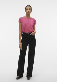 Vero Moda VMAVA PLAIN - T-shirts - raspberry sorbet