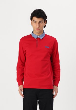 EXCLUSIVE HERITAGE 2.0 REG CHAMBRAY COLLAR RUGGER - Long sleeved top - ruby red
