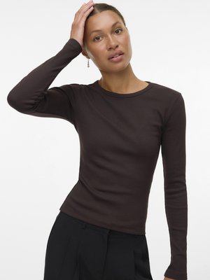 Vero Moda LS GA JRS NOOS - Topper langermet - chocolate torte