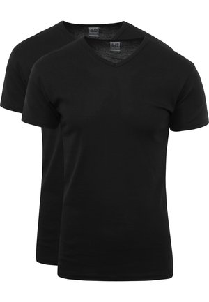 ALAN RED V-NECK 2-PACK - T-shirt basic - black