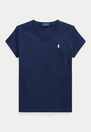 Polo Ralph Lauren, COTTON JERSEY V NECK TEE 7-14Y - Basic póló - newport navy