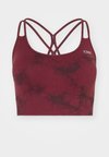 DEFINE SEAMLESS TIE DYE BRA - Sportmelltartó közepesen nehéz sportoláshoz - red